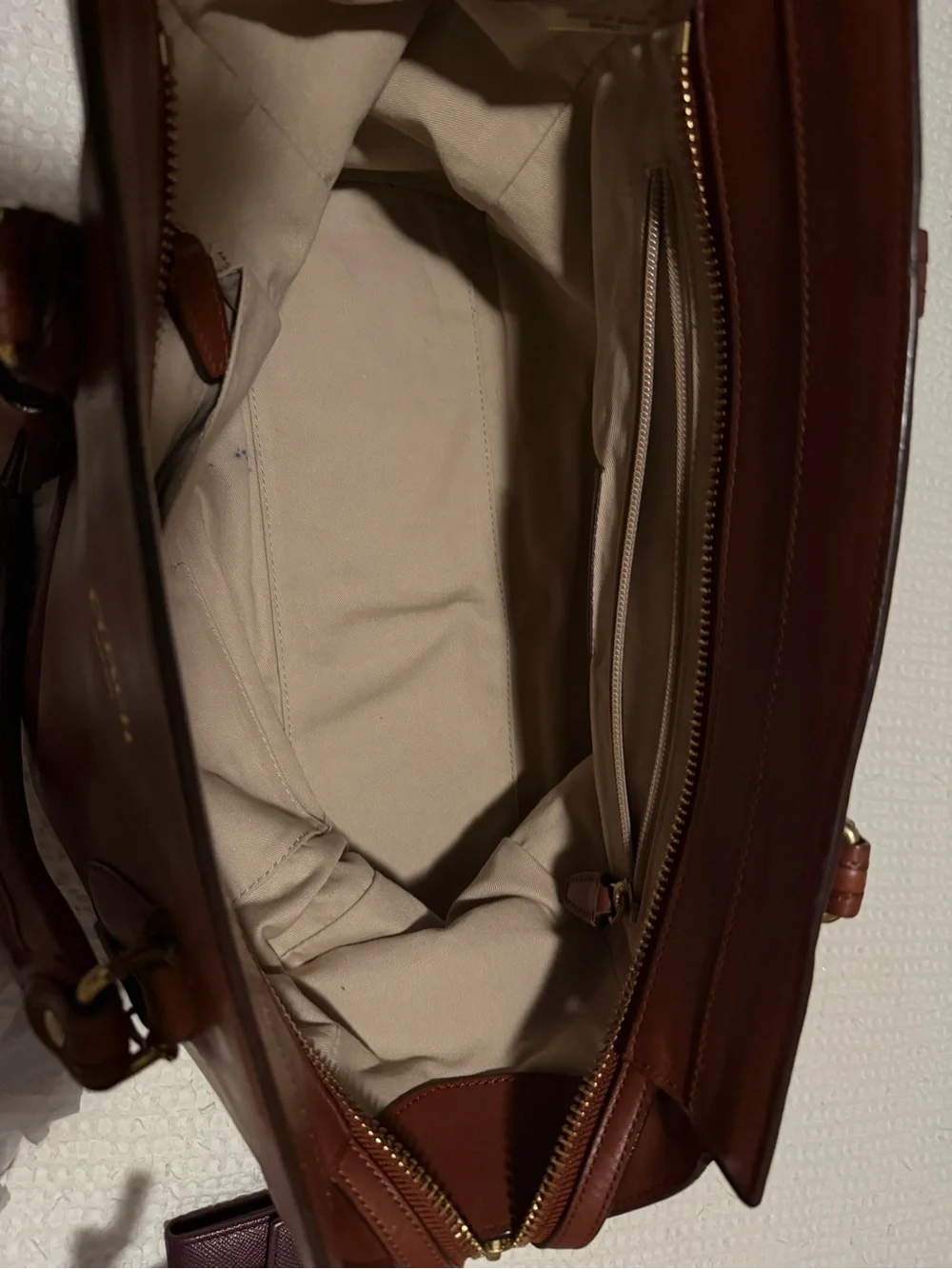 Coach smooth leather